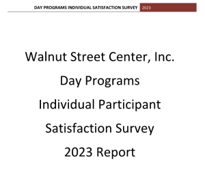 WSC Residential Day Programs Individual Participant Satisfaction Survey