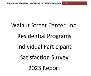 WSC Residential Programs Individual Participant Satisfaction Survey